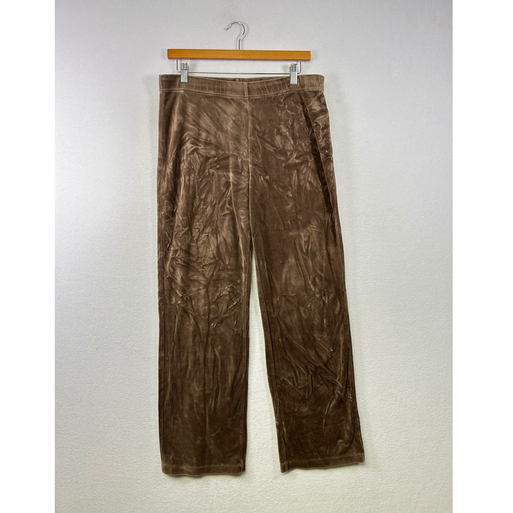 Crazy Horse Velour Lounge Pants Womens‎ S Brown Liz Claiborne Velvet